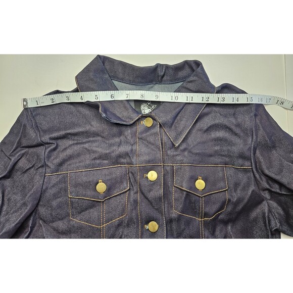 Y2k Dollhouse Vintage Women’s Long Sleeve Jean Jacket Size: L 90's - Picture 8 of 9